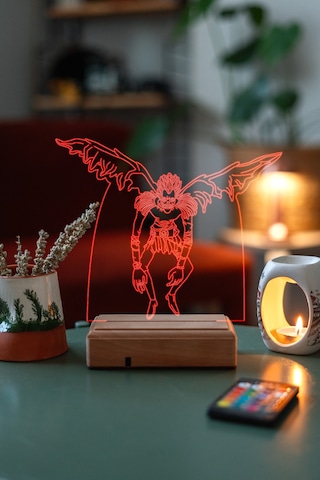 Death Note Ryuk 16 Renk Kumandalı 3d Gece Lambası