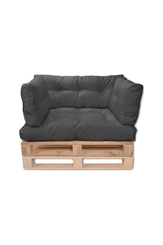 Dekosoy Dış Ve Iç Mekan Palet Minderi Takımı - Antrasit Gri 4 Lü