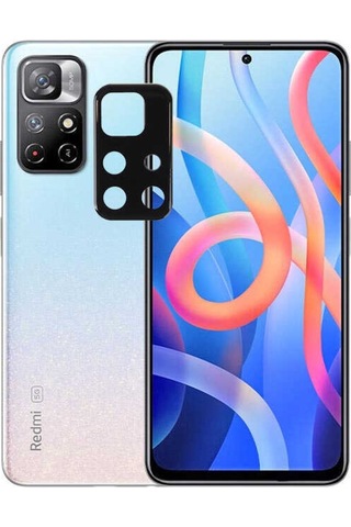 Xiaomi Poco M4 Pro 5G Zore 3D Kamera Camı Koruyucu Siyah