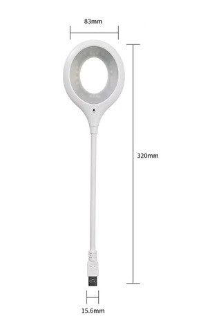 Thentech Usb Girişli Laptop Bilgisayar Uyumlu Sese Duyarlı Led Işık Beyaz