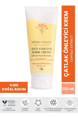 Bade Natural Çatlak Önleyici Vücut Kremi 100 ML