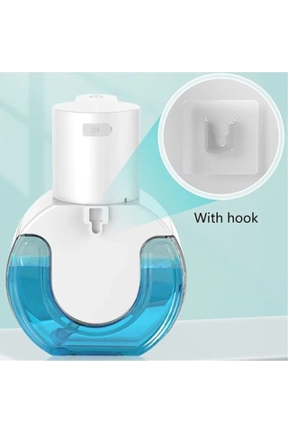 Ulzyvf Otomatik Endüktif Köpük Sabunluk Fotoselli Beyaz Telefon Yıkama Beyaz