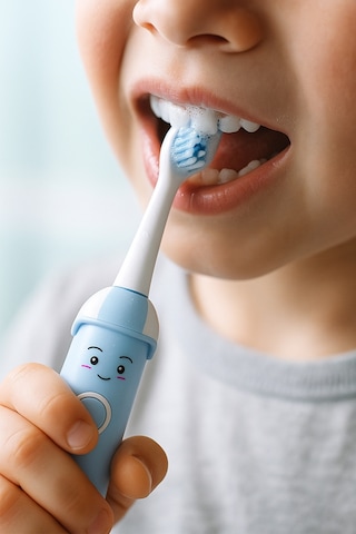Mioji Oral B2 Kids Care Şarj Edilebilir Diş Fırçası Mavi + 3 Yedek Fırça Başlık ve Taşıma Çantası