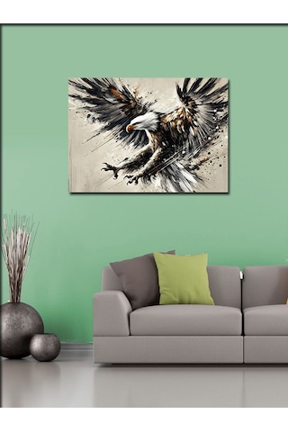 Kanvas Tablo Uçan Yırtıcı Kuş 70cmx100cm