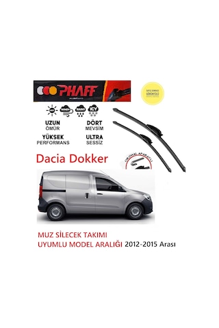 Dacia Dokker 2012-2015 Arası Muz Silecek . Araca Özel Aparat