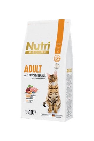 Nutri Feline Tavuk Etli Yetişkin Kedi Maması 10 KG Nutri Feline Tavuk Etli Yetişkin Kedi Maması 10 KG