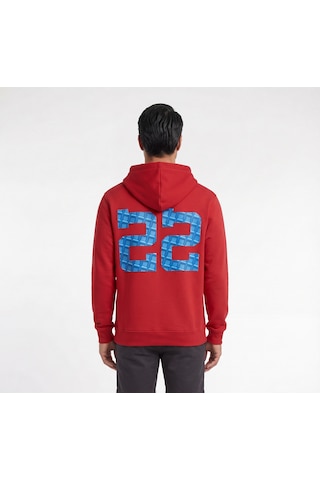 Blow Up Speed 22 Baskılı Kapüşonlu Kırmızı Erkek Sweatshirt 12484 Siyah