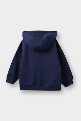 Defacto Erkek Bebek Kapüşonlu Basic Düz İçi Yumuşak Tüylü Fermuarlı Sweatshirt A7387a525aunv241 Lacivert