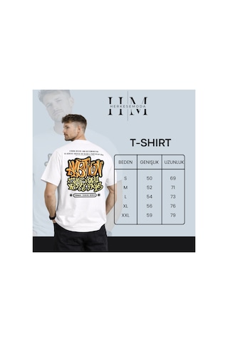 Herkesemoda Your Mint Yazı Detaylı Basic T-shirt Mavi