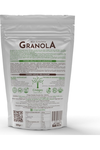 Cinagro Goodies Muz Çikolata Granola 300 G