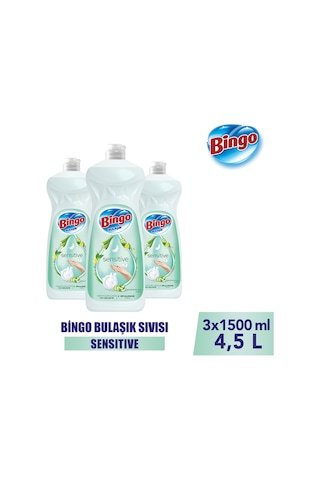 Sıvı Elde Bulaşık Deterjanı Sensitive 1500ml X 3 Adet