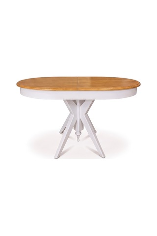Vintera Açılır Oval Ahşap Mutfak Masası 80x120 Natural-beyaz