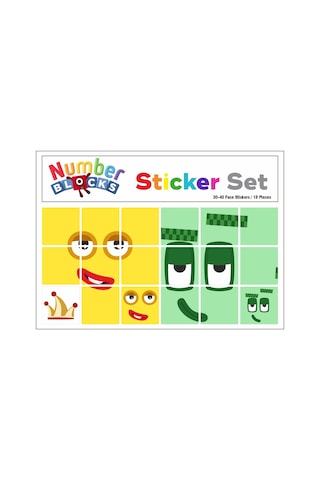 Number Blocks Matematik Eğitici Birim Küp Snapcubes Kafa Sticker 108 Adet