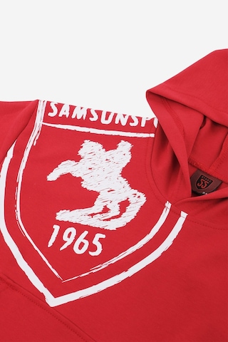 Arma Baskılı Kapüşonlu Çocuk Sweat Kırmızı