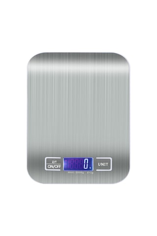Ximistore9 5kg Dijital Mutfak Terazi, 304 Paslanmaz Çelik Platform, Lcd Işık, Ağırlık/volüm Ölçümü, 2 Adet Aaa Pil Dahil Çok Renkli