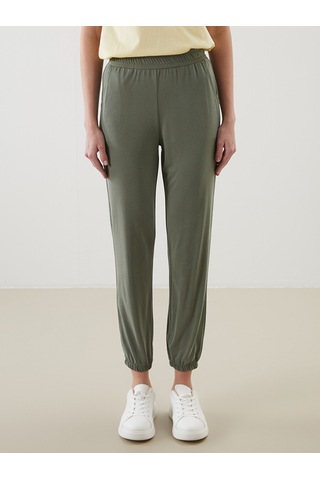 Lcwaıkıkı Classic Haki Beli Lastikli Kadın Jogger Eşofman Altı