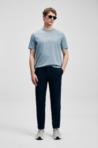 Lufian Marcus Modern Grafik T- Shirt Mavi Mavi 111020322100300 Mavi