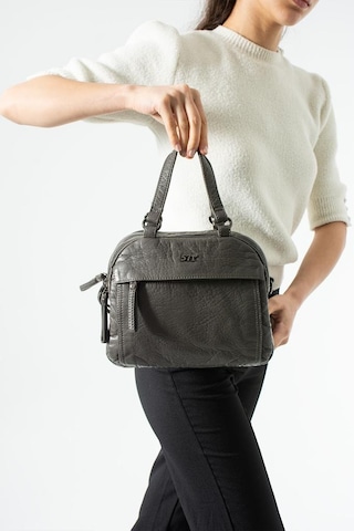 Baginn Retro Vegan Deri Günlük Kadın Postacı Çanta Çapraz Askılı Omuz Çantası Yıkama Suni Deri 27 23 Cm Gri