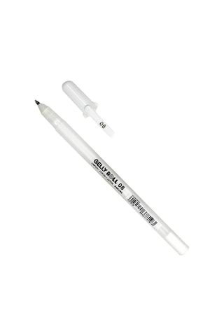 Sakura Gelly Roll Kalem 0.8 Uç Kalinliği Beyaz