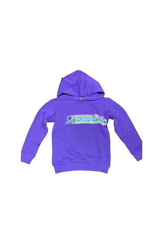 Benetton-g21556 Benetton Çocuk Sweatshirt Mor Mor