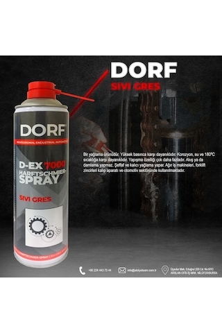Dorf Sıvı Gres Spreyi - Şeffaf - 500 Ml