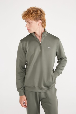 Jepublic Jp Scuba 1/2 Zıp Sweatshırt Yeşil