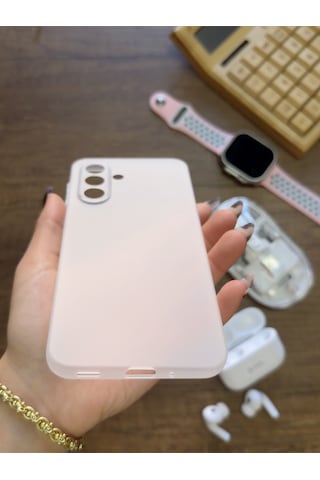 Samsung Galaxy A17 Uyumlu Süper İnce Mat Ultra Thin Silikon Kılıf Şeffaf