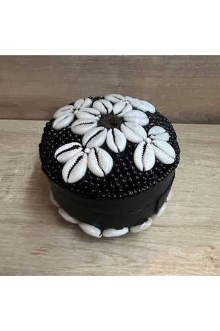 Bali Boncuklu Kapaklı Kutu 11 X 9 Cm
