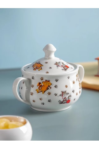 Lefard Porselen Şekerlik "neşe Dolu Arkadaşlar" 500 Ml 171769254 Beyaz