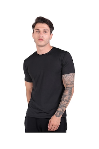 Thermoform Microfiber Kısa Kol Fanila - Hzt18003-8587 SIYAH Siyah