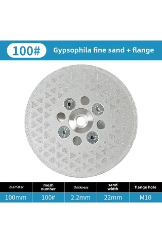 Suofeng Chuan Xing 10cm Elmas Zımpara Levhası - Mermer Granit Yüzey Yenileme, Kesme Ve Tutanak İşleme 100 İnce Zımpara