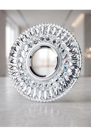 1 Adet Cata Ct 6583 Hanımeli Led Çerçeveli Günışığı Kristal Cam Spot Kasa Çok Renkli