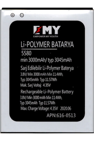 Vestel Venus V3 5580 Uyumlu Emy Batarya