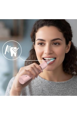 Ntl-tb-01ep Otomatik, Şarjlı Sonik Diş Fırçası, Pembe, 60 Hareketli Başlık