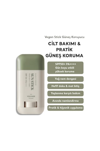 Village 11 Factory Daily Fresh Vegan Sun Stick SPF50+ Pa++++ 50 G