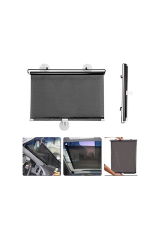 Katlanabilir 58x125cm Oto Araç Ön Cam Güneşlik Oto Perde Ev Araç Çok Amaçlı Perde Makam Perdesi