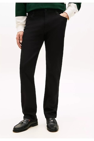 Tommy Hilfiger Erkek Straight Fit Pamuklu Denim Siyah Jeans-16301