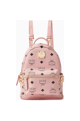 Mcm Mini Stark Pudra Pembe Stud Detaylı Lüks Sırt Çantası 171bat