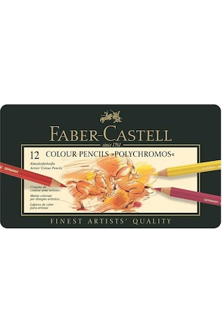 Faber-castell Polychromos Kuru Boya Kalemi 12 Renk