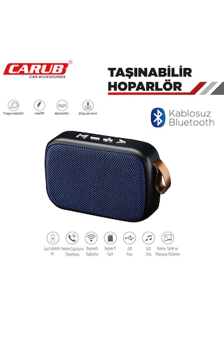 Carub Taşınabilir Hoparlör Bluetooth Bağlantılı Carub Taşınabilir Hoparlör Bluetooth Bağlantılı