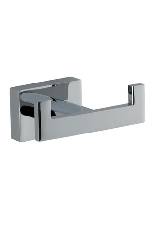Çelik Banyo Paslanmaz Pirinç Kenzo 2 Li Askılık Gri