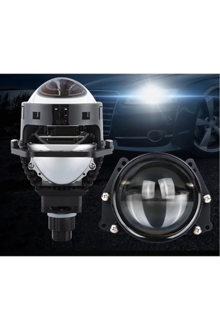 Vidalı Bi-led Far İçi Led Mercek 3 İnc Vidalı Somunlu Kısa Uzun Birlikte Uyumlu