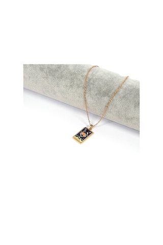 Çelik Kolye, Altın Kaplama Yengeç Burcu Kadın Kolye K-135 Altın