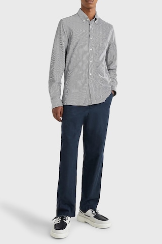Tommy Hilfiger Erkek Gömlek Mw0mw30678 0a4 Beyaz-mavi Beyaz - Mavi