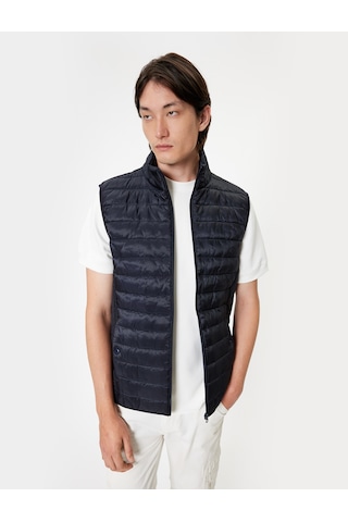Koton Şişme Yelek Slim Fit Dik Yaka Cep Detaylı Lacivert 5wam20123hw Lacivert