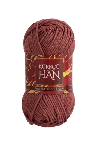 Kürkçü Han Cotton Comfort 100gr Pamuklu Makrome Punch Amigurumi Örgü İpi - Gül Kurusu