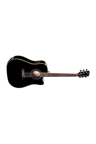 Cort Ad880Cebk Elektro Akustik Gitar Siyah Ladin Kapak Arka