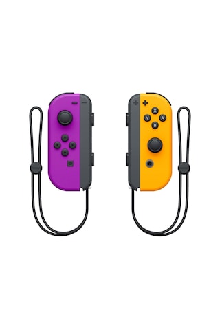 Nintendo Switch Purple/ Neon Orange Joy-Con Wireless Control