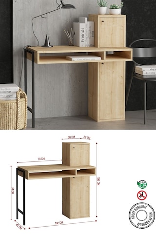 Decormet Dora Çalışma Masası Dec0138 Çok Renkli