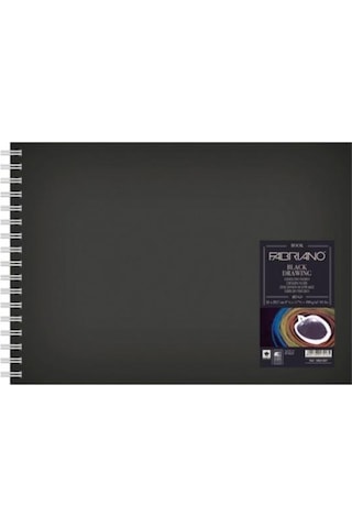 Fabriano Black Drawing Book, Siyah Murillo Karton, 190gr, 21x29,7cm